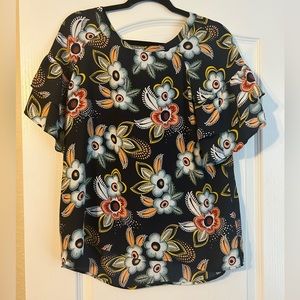Loft short sleeve size medium blouse